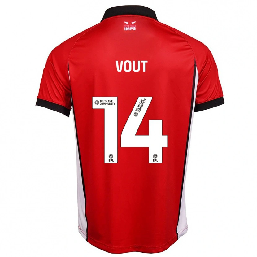Danxen Kinderen Leo Vout #14 Rood Wit Thuisshirt Thuistenue 2025/26 T-Shirt