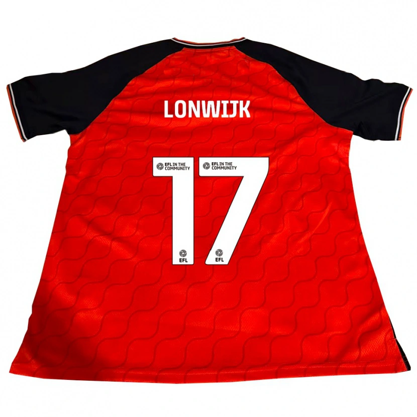Danxen Kinderen Nigel Lonwijk #17 Oranje Zwart Wit Thuisshirt Thuistenue 2025/26 T-Shirt