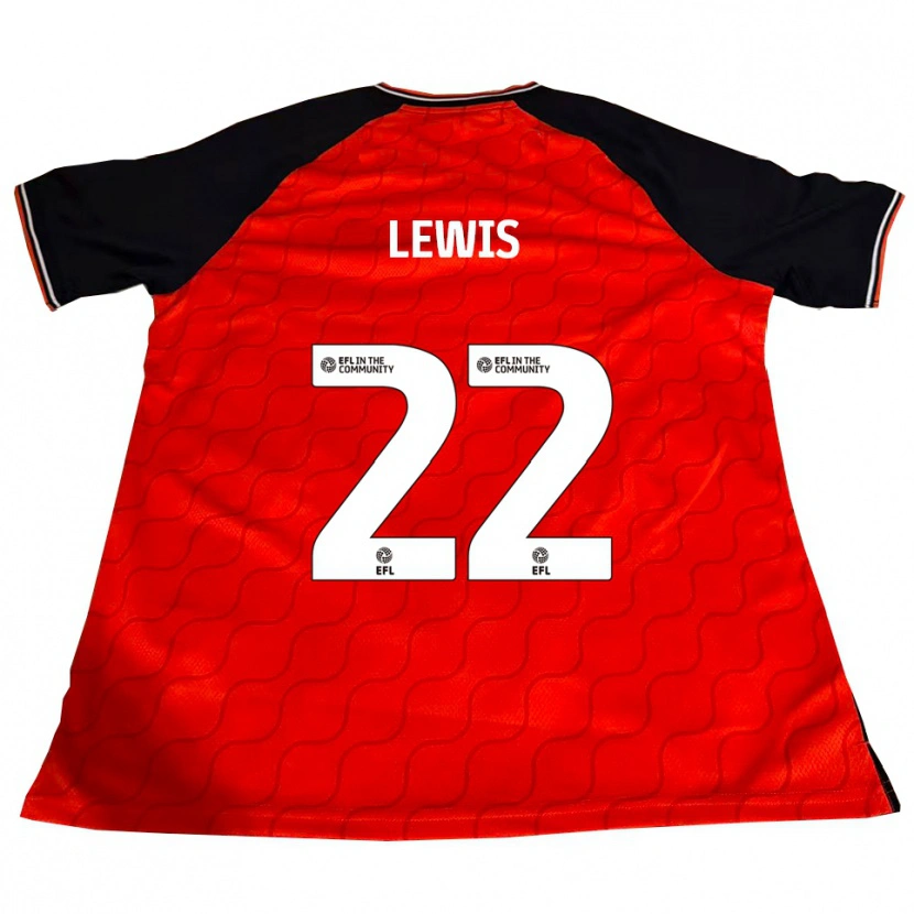 Danxen Kinderen Shanice Lewis #22 Oranje Zwart Wit Thuisshirt Thuistenue 2025/26 T-Shirt
