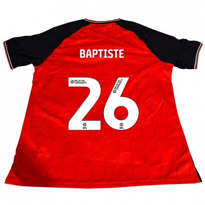 Danxen Kinderen Shandon Baptiste #26 Oranje Zwart Wit Thuisshirt Thuistenue 2025/26 T-Shirt