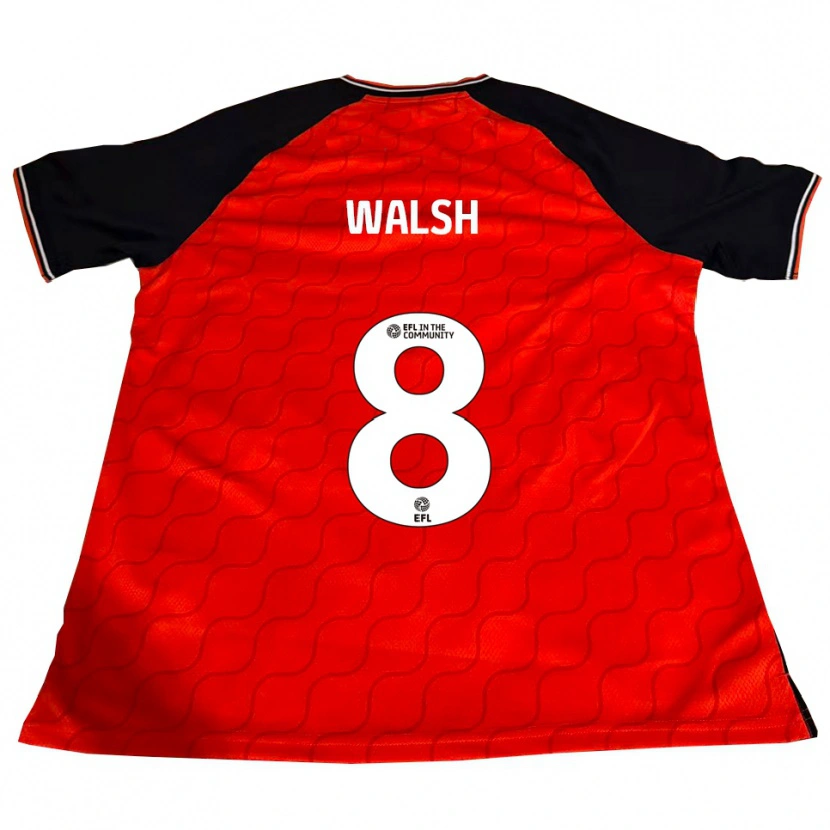 Danxen Kinderen Liam Walsh #8 Oranje Zwart Wit Thuisshirt Thuistenue 2025/26 T-Shirt