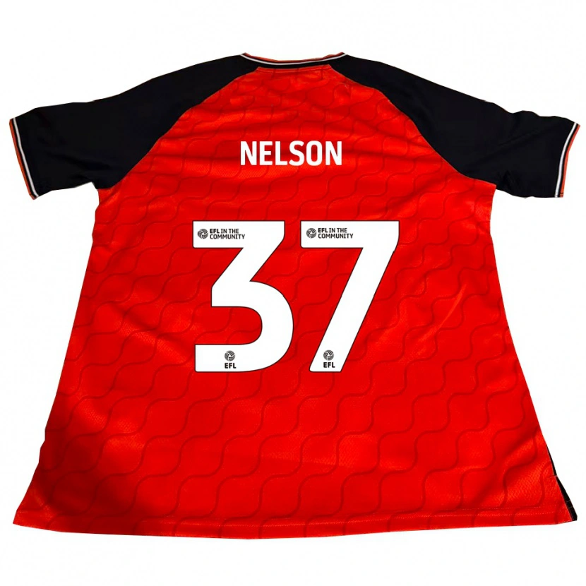 Danxen Kinderen Zack Nelson #37 Oranje Zwart Wit Thuisshirt Thuistenue 2025/26 T-Shirt