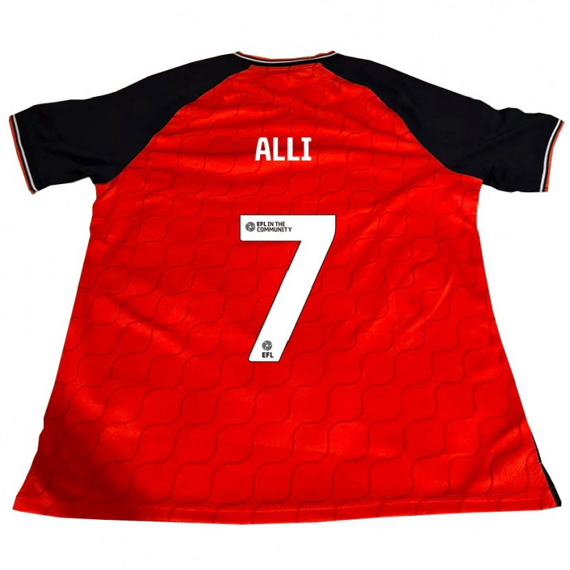Danxen Kinderen Millenic Alli #7 Oranje Zwart Wit Thuisshirt Thuistenue 2025/26 T-Shirt
