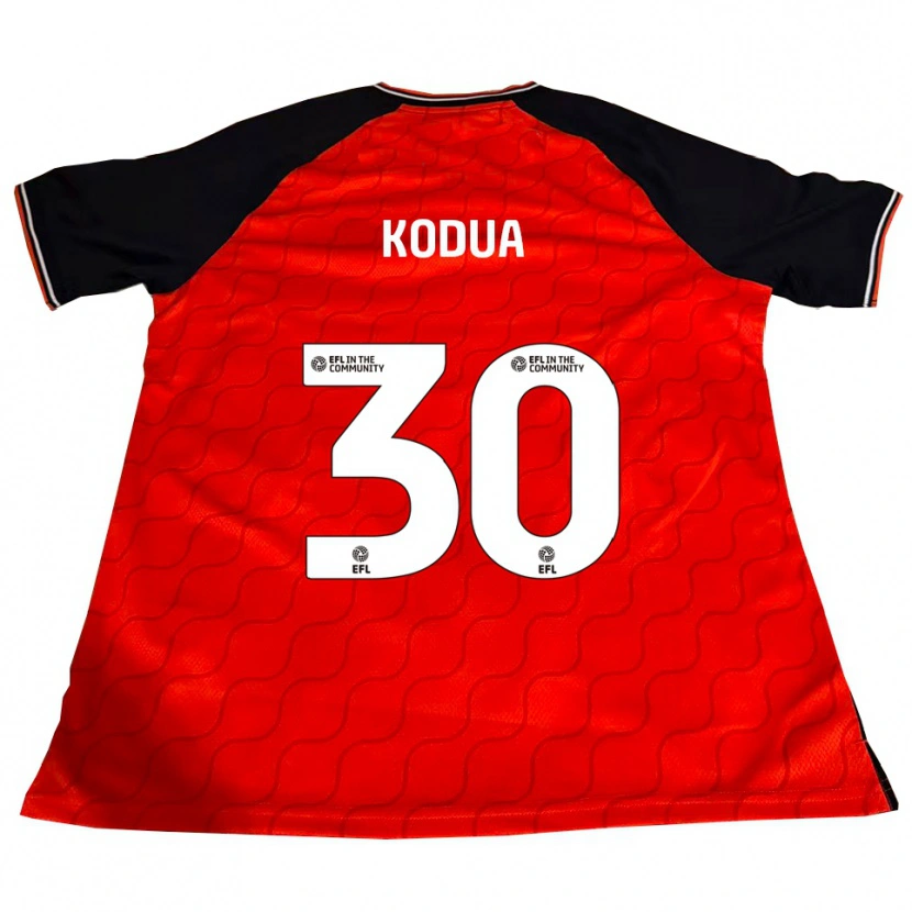 Danxen Kinderen Gideon Kodua #30 Oranje Zwart Wit Thuisshirt Thuistenue 2025/26 T-Shirt