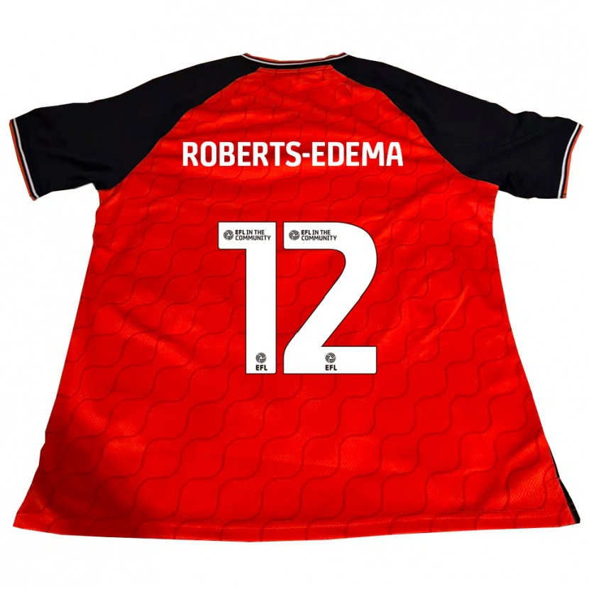 Danxen Kinderen Kyron Roberts-Edema #12 Oranje Zwart Wit Thuisshirt Thuistenue 2025/26 T-Shirt