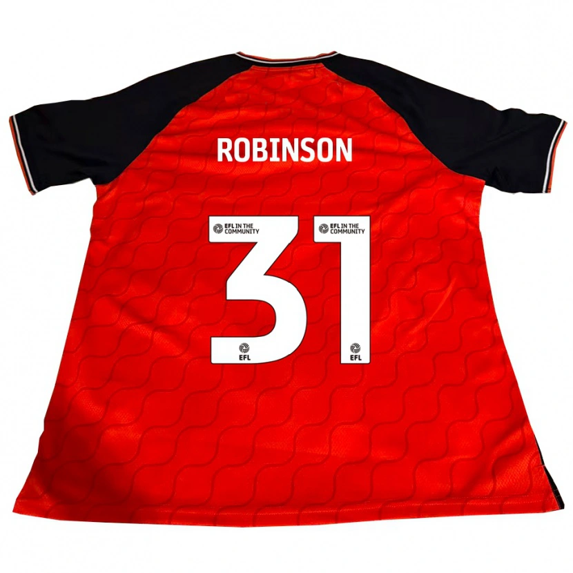 Danxen Kinderen Leah Robinson #31 Oranje Zwart Wit Thuisshirt Thuistenue 2025/26 T-Shirt