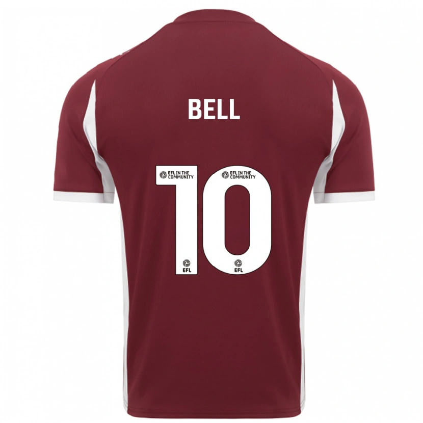 Danxen Kinderen Jade Bell #10 Bordeauxrood Wit Thuisshirt Thuistenue 2025/26 T-Shirt