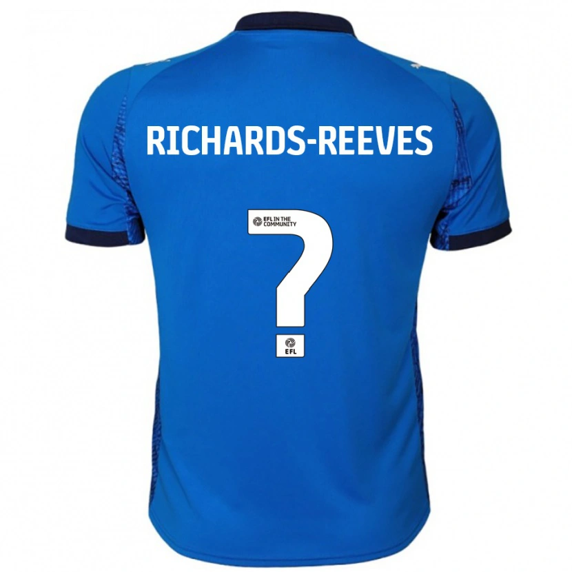 Danxen Kinderen Phoebe Richards-Reeves #0 Blauw Wit Thuisshirt Thuistenue 2025/26 T-Shirt