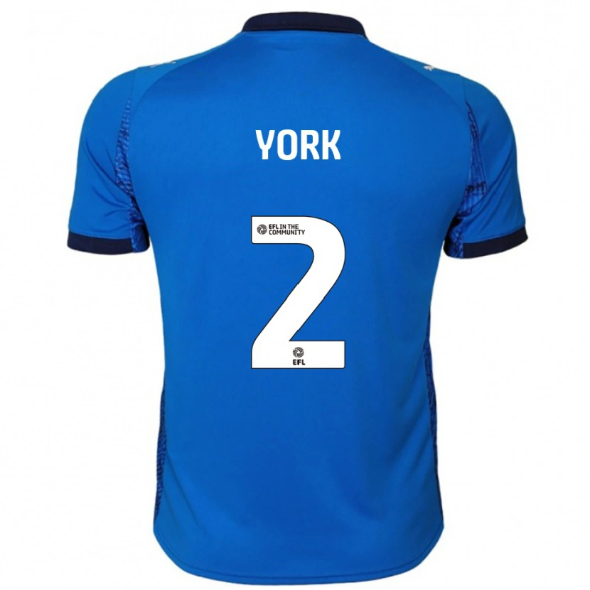 Danxen Kinderen Ellie York #2 Blauw Wit Thuisshirt Thuistenue 2025/26 T-Shirt