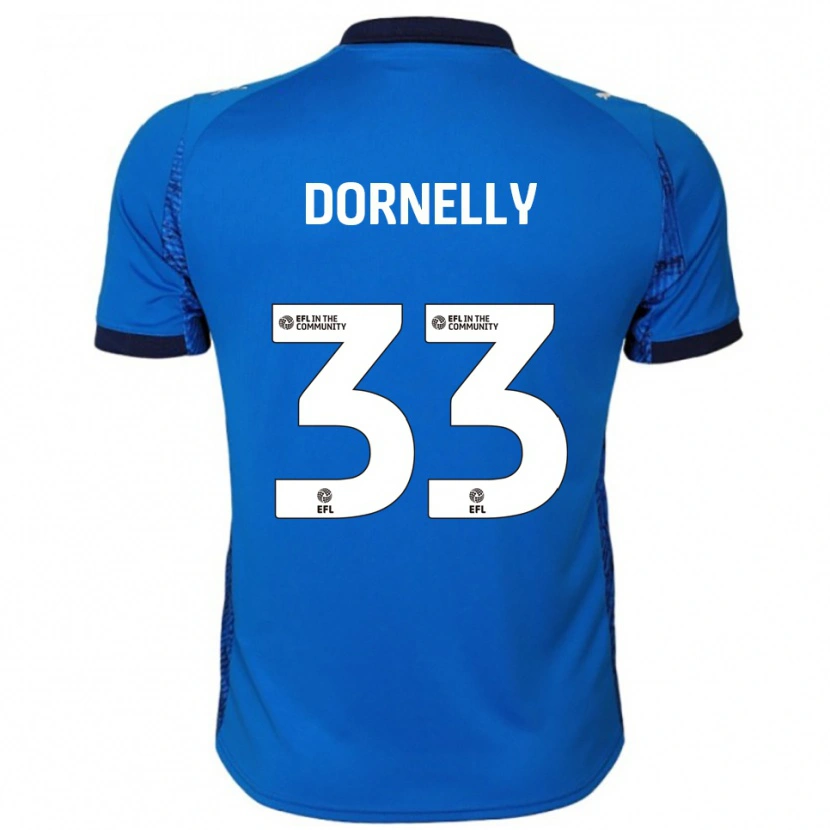 Danxen Kinderen James Dornelly #33 Blauw Wit Thuisshirt Thuistenue 2025/26 T-Shirt