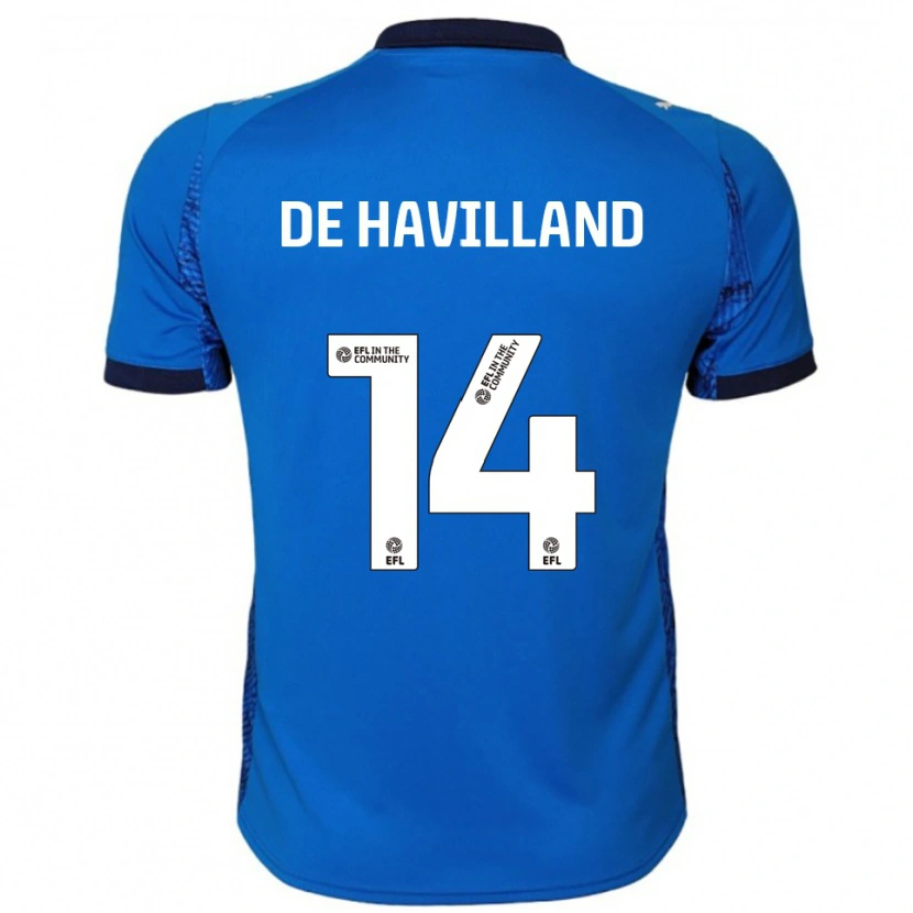 Danxen Kinderen Ryan De Havilland #14 Blauw Wit Thuisshirt Thuistenue 2025/26 T-Shirt