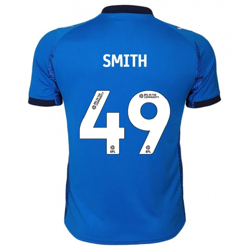 Danxen Kinderen Bastian Smith #49 Blauw Wit Thuisshirt Thuistenue 2025/26 T-Shirt