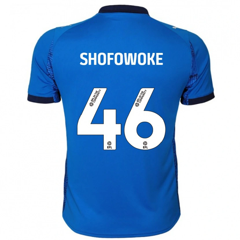 Danxen Kinderen Boluwatife Shofowoke #46 Blauw Wit Thuisshirt Thuistenue 2025/26 T-Shirt