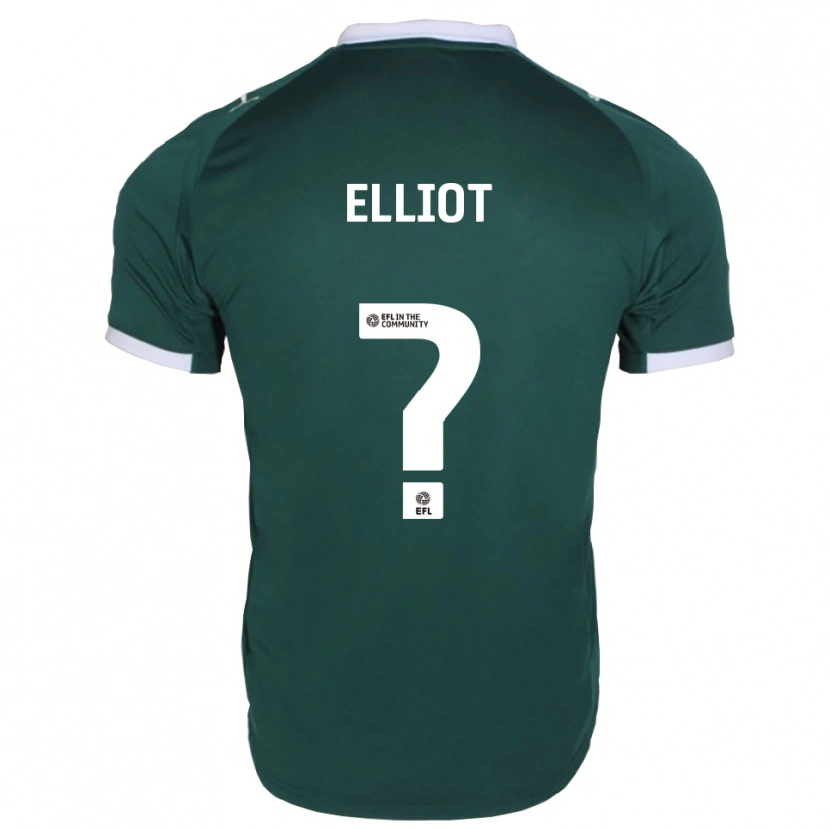 Danxen Kinderen Emily Elliott #0 Groen Wit Thuisshirt Thuistenue 2025/26 T-Shirt