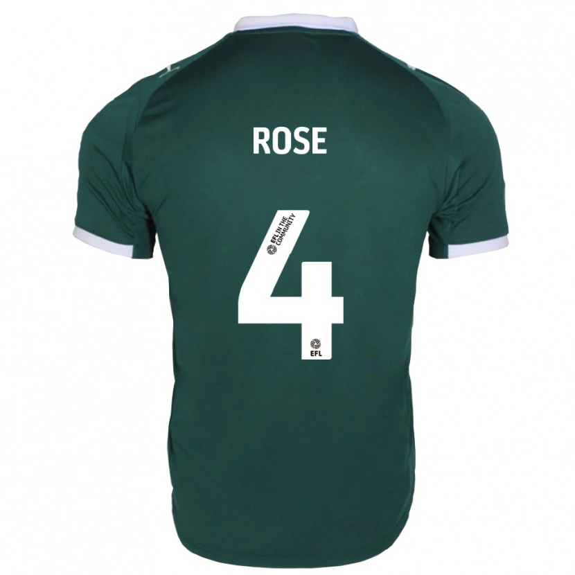 Danxen Kinderen Jemma Rose #4 Groen Wit Thuisshirt Thuistenue 2025/26 T-Shirt