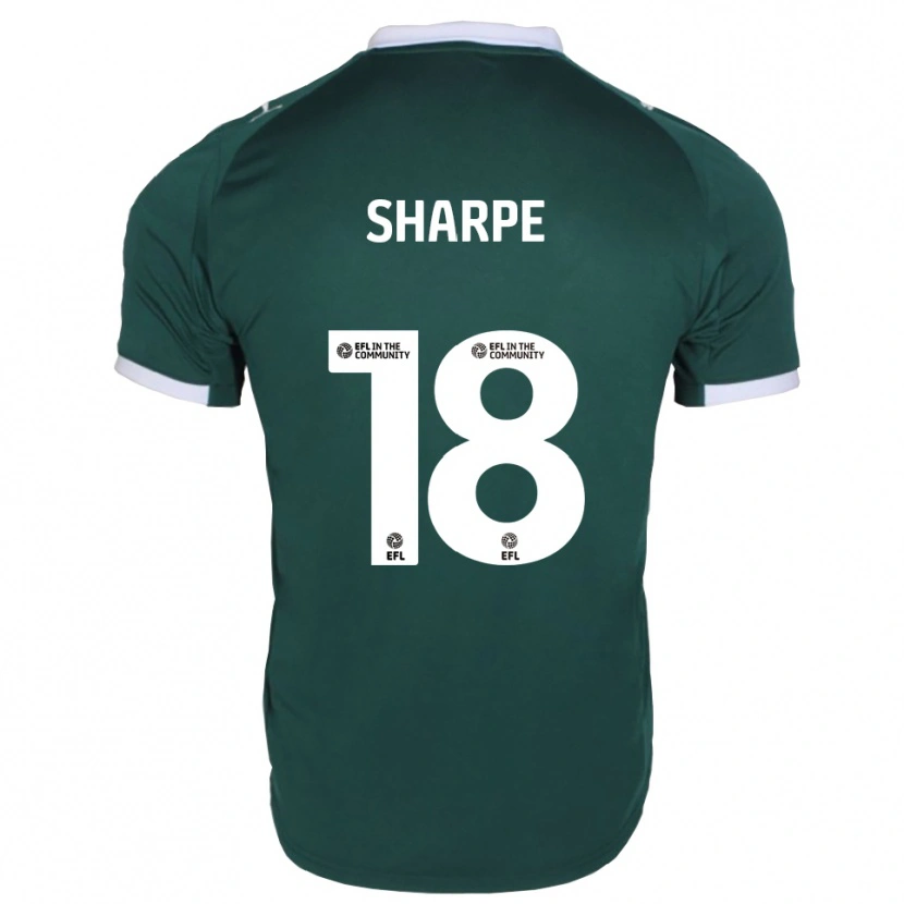 Danxen Kinderen James Sharpe #18 Groen Wit Thuisshirt Thuistenue 2025/26 T-Shirt