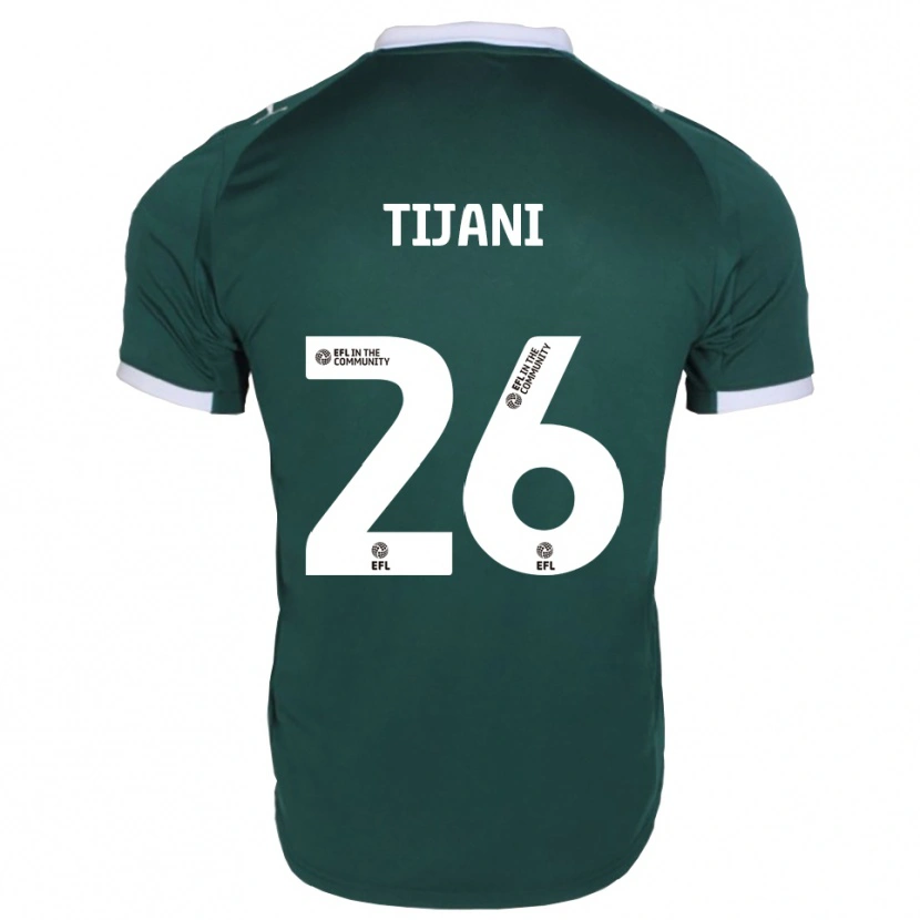 Danxen Kinderen Muhamed Tijani #26 Groen Wit Thuisshirt Thuistenue 2025/26 T-Shirt