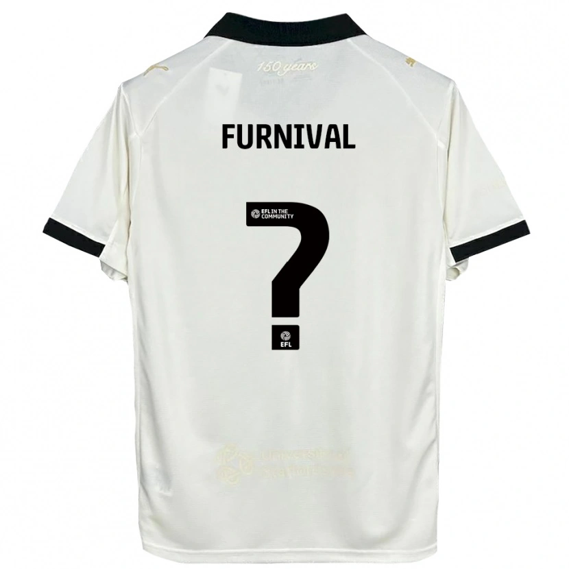 Danxen Kinderen Madison Furnival #0 Gebroken Wit Zwart Thuisshirt Thuistenue 2025/26 T-Shirt