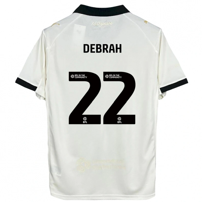 Danxen Kinderen Jesse Debrah #22 Gebroken Wit Zwart Thuisshirt Thuistenue 2025/26 T-Shirt