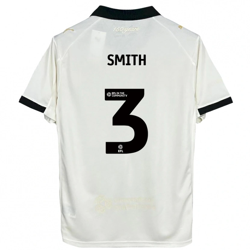 Danxen Kinderen Jessica Smith #3 Gebroken Wit Zwart Thuisshirt Thuistenue 2025/26 T-Shirt