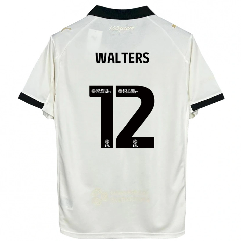 Danxen Kinderen Rhys Walters #12 Gebroken Wit Zwart Thuisshirt Thuistenue 2025/26 T-Shirt