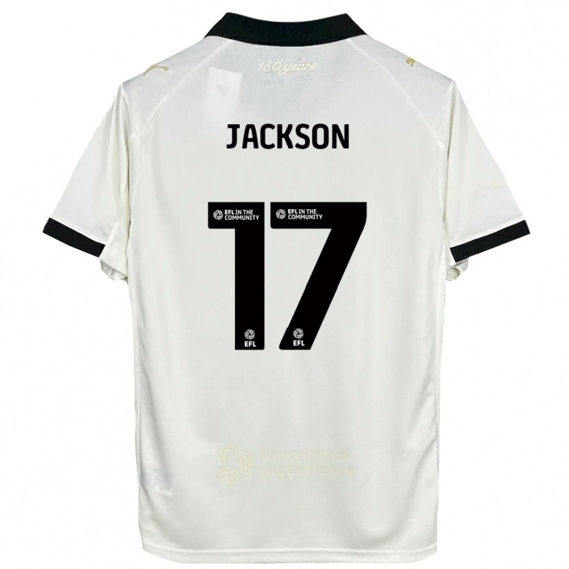 Danxen Kinderen Freya Jackson #17 Gebroken Wit Zwart Thuisshirt Thuistenue 2025/26 T-Shirt