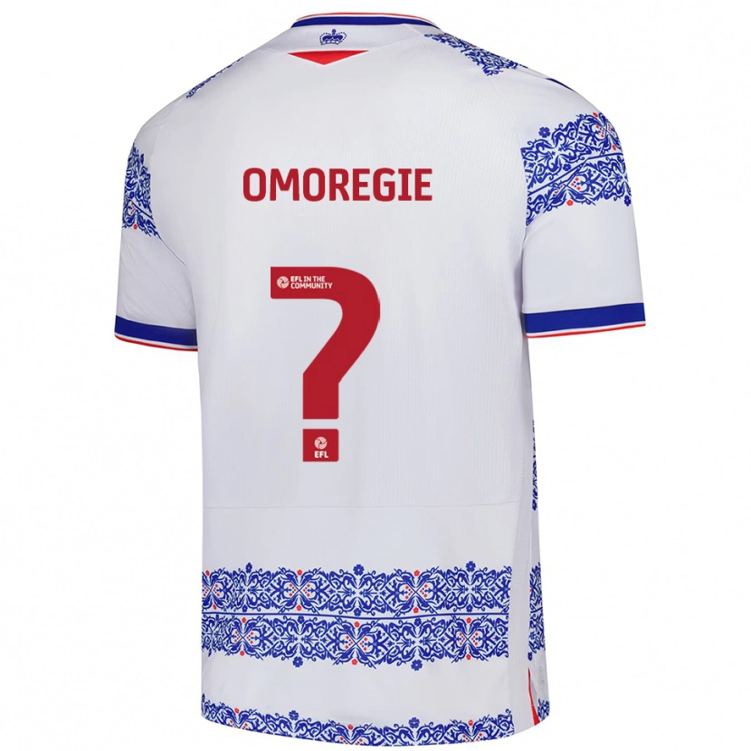 Danxen Kinderen Larry Omoregie #0 Wit Blauw Thuisshirt Thuistenue 2025/26 T-Shirt