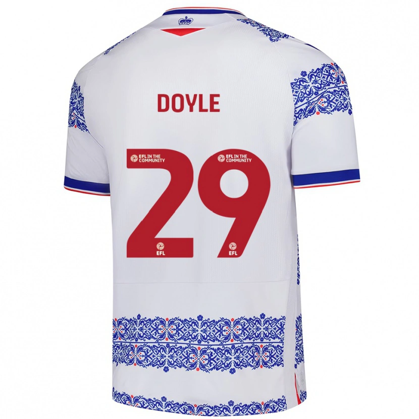 Danxen Kinderen Kamari Doyle #29 Wit Blauw Thuisshirt Thuistenue 2025/26 T-Shirt