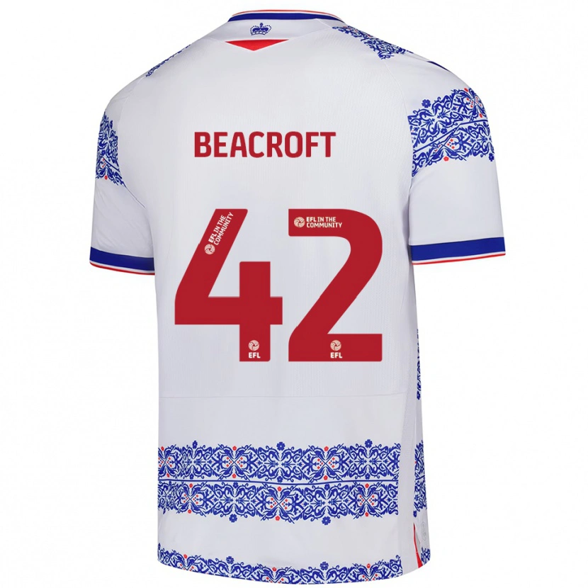 Danxen Kinderen Boyd Beacroft #42 Wit Blauw Thuisshirt Thuistenue 2025/26 T-Shirt