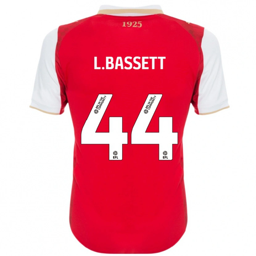 Danxen Kinderen Louis Bassett #44 Rood Wit Thuisshirt Thuistenue 2025/26 T-Shirt
