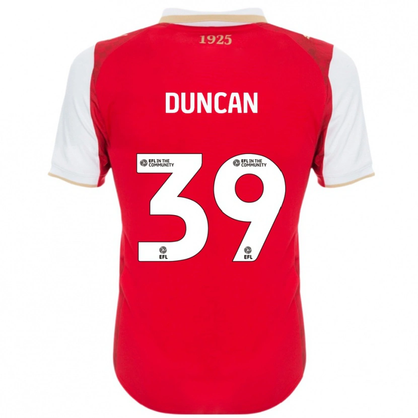 Danxen Kinderen Harrison Duncan #39 Rood Wit Thuisshirt Thuistenue 2025/26 T-Shirt