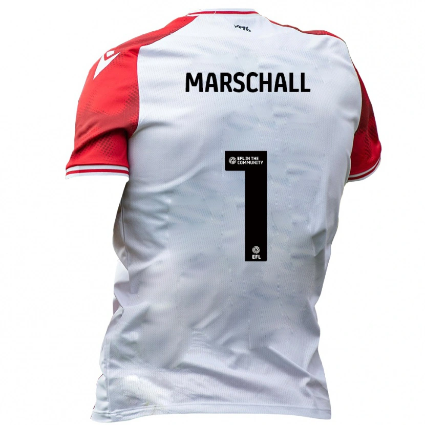 Danxen Kinderen Filip Marschall #1 Wit Rood Thuisshirt Thuistenue 2025/26 T-Shirt