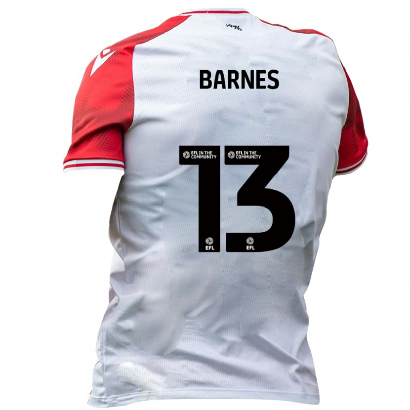 Danxen Kinderen Callum Barnes #13 Wit Rood Thuisshirt Thuistenue 2025/26 T-Shirt