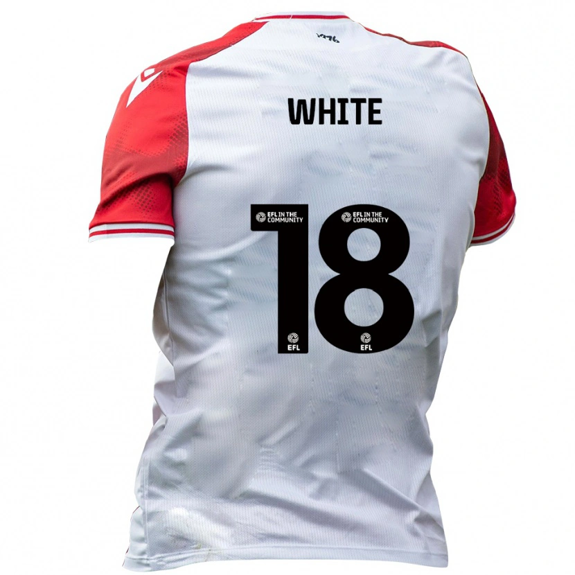 Danxen Kinderen Harvey White #18 Wit Rood Thuisshirt Thuistenue 2025/26 T-Shirt