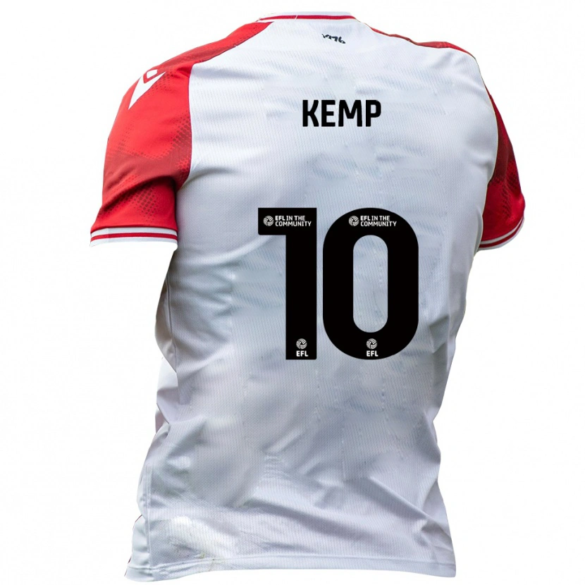 Danxen Kinderen Dan Kemp #10 Wit Rood Thuisshirt Thuistenue 2025/26 T-Shirt