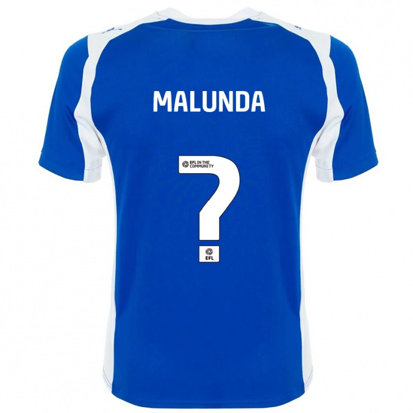 Danxen Kinderen Troy Malunda #0 Blauw Wit Thuisshirt Thuistenue 2025/26 T-Shirt