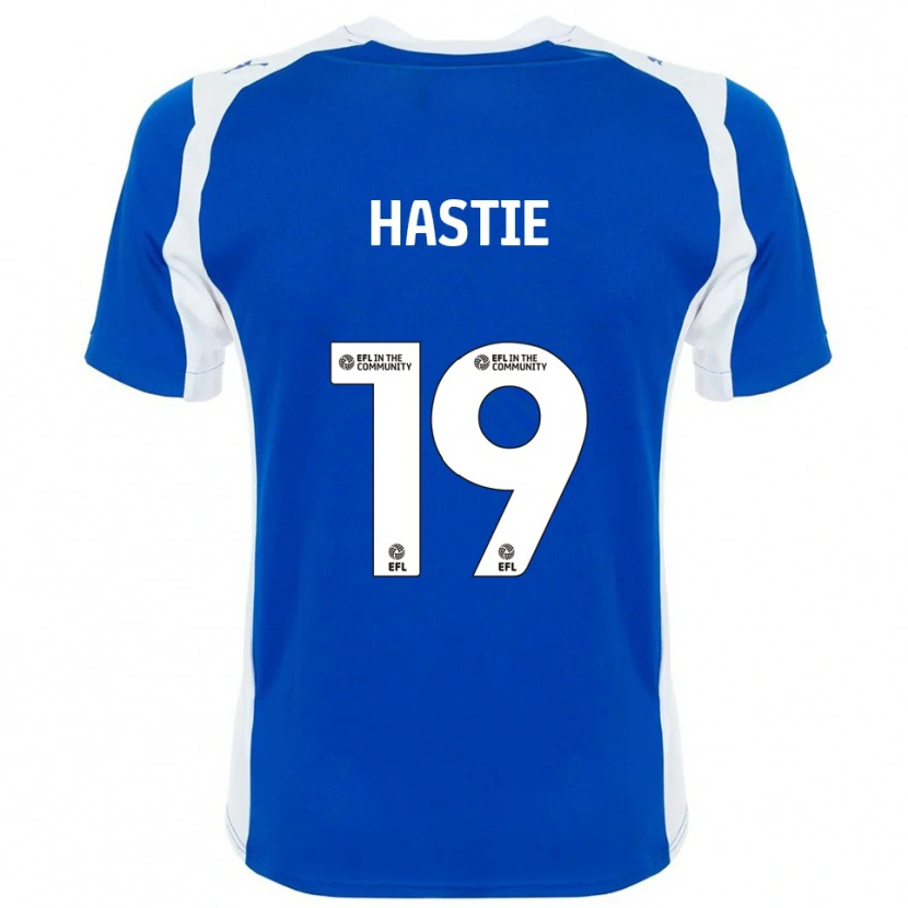 Danxen Kinderen Aly Hastie #19 Blauw Wit Thuisshirt Thuistenue 2025/26 T-Shirt
