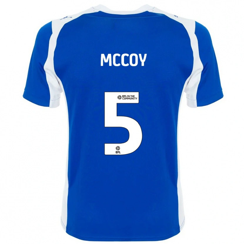 Danxen Kinderen Libby Mccoy #5 Blauw Wit Thuisshirt Thuistenue 2025/26 T-Shirt