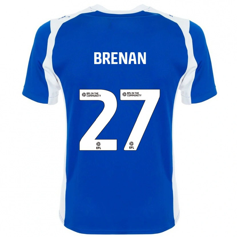 Danxen Kinderen Tobias Brenan #27 Blauw Wit Thuisshirt Thuistenue 2025/26 T-Shirt