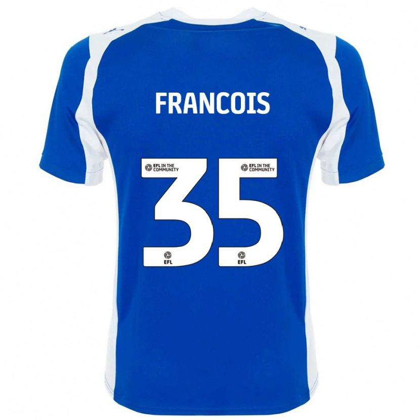 Danxen Kinderen Tyrese Francois #35 Blauw Wit Thuisshirt Thuistenue 2025/26 T-Shirt