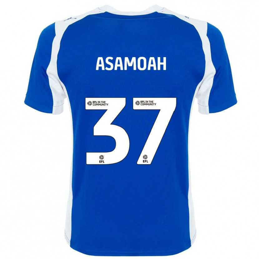 Danxen Kinderen Maleace Asamoah #37 Blauw Wit Thuisshirt Thuistenue 2025/26 T-Shirt