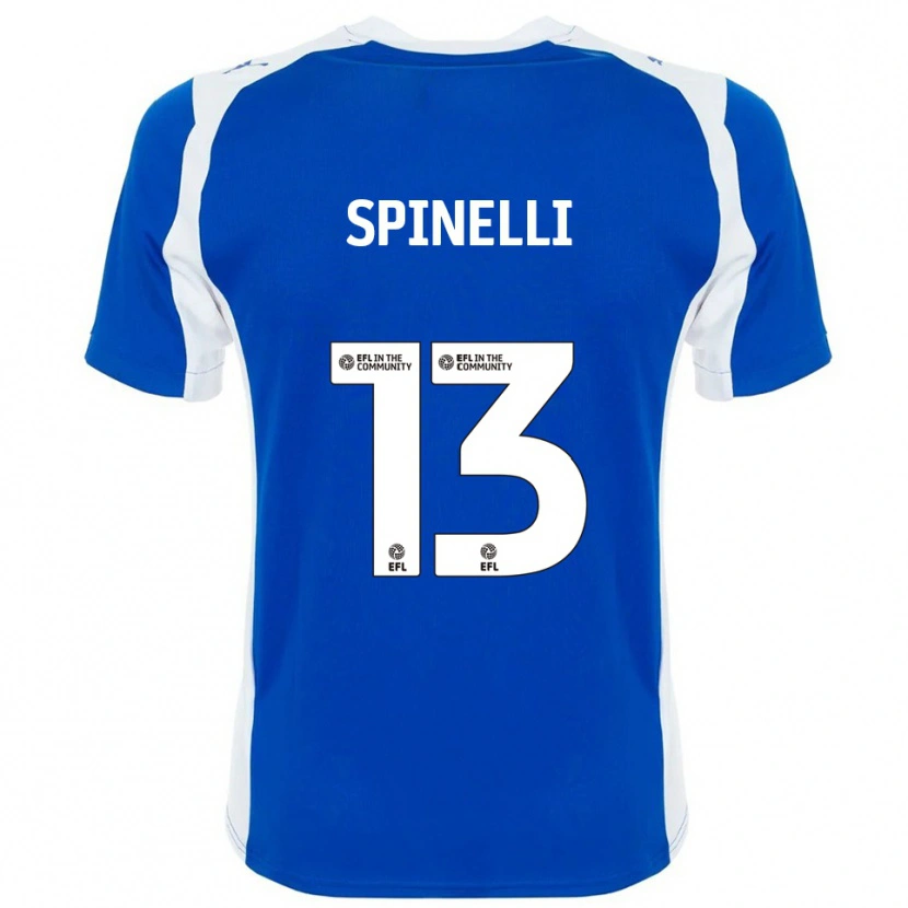 Danxen Kinderen Matteo Spinelli #13 Blauw Wit Thuisshirt Thuistenue 2025/26 T-Shirt