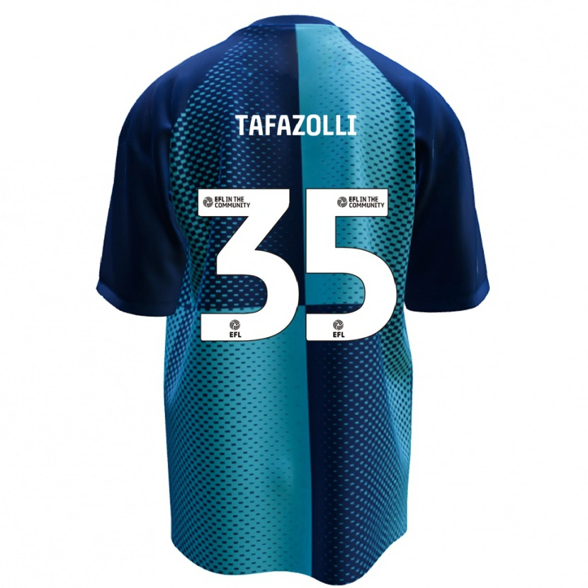 Danxen Kinderen Ryan Tafazolli #35 Blauw Hemelsblauw Thuisshirt Thuistenue 2025/26 T-Shirt