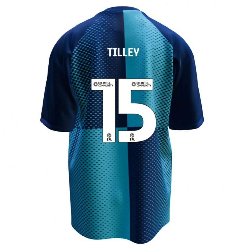 Danxen Kinderen James Tilley #15 Blauw Hemelsblauw Thuisshirt Thuistenue 2025/26 T-Shirt