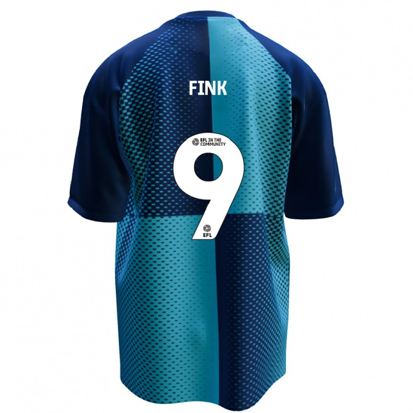 Danxen Kinderen Bradley Fink #9 Blauw Hemelsblauw Thuisshirt Thuistenue 2025/26 T-Shirt