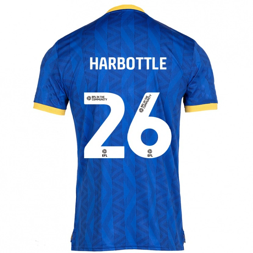 Danxen Kinderen Riley Harbottle #26 Marine Geel Thuisshirt Thuistenue 2025/26 T-Shirt