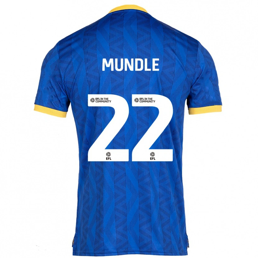 Danxen Kinderen Alyssia Mundle #22 Marine Geel Thuisshirt Thuistenue 2025/26 T-Shirt