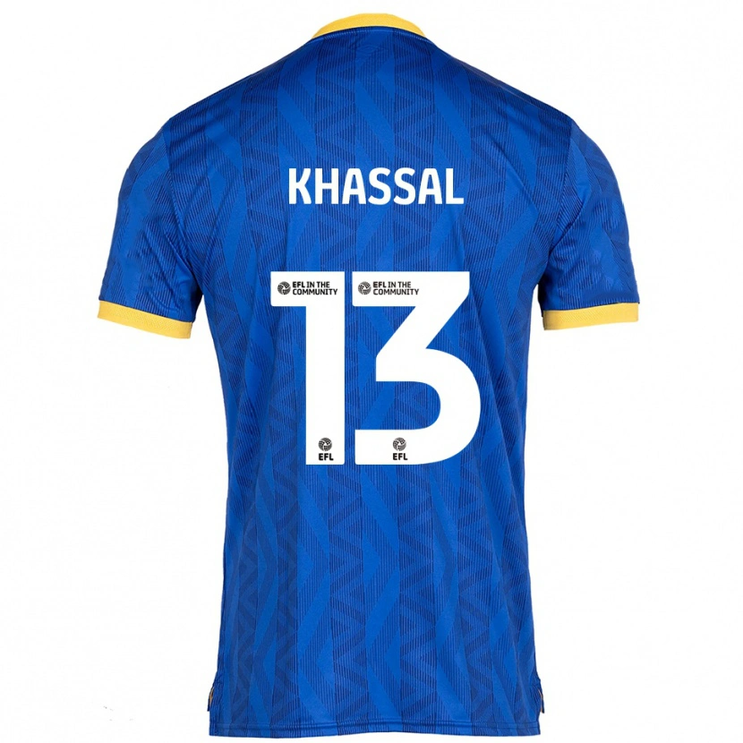 Danxen Kinderen Cherelle Khassal #13 Marine Geel Thuisshirt Thuistenue 2025/26 T-Shirt