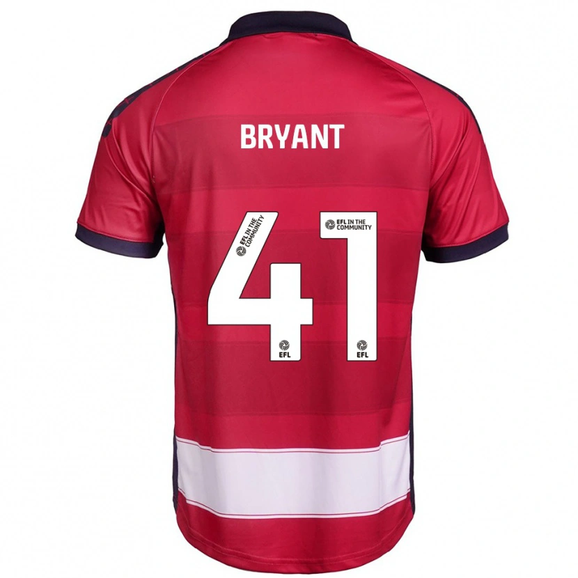 Danxen Kinderen Jacob Bryant #41 Rood Wit Thuisshirt Thuistenue 2025/26 T-Shirt