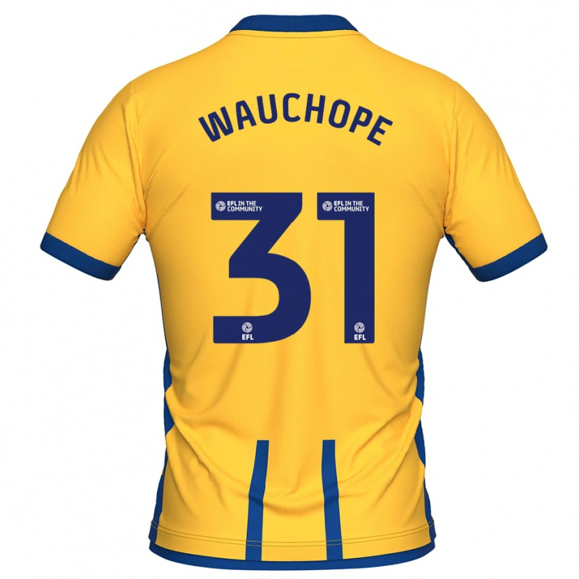 Danxen Kinderen Darien Wauchope #31 Geel Blauw Thuisshirt Thuistenue 2025/26 T-Shirt